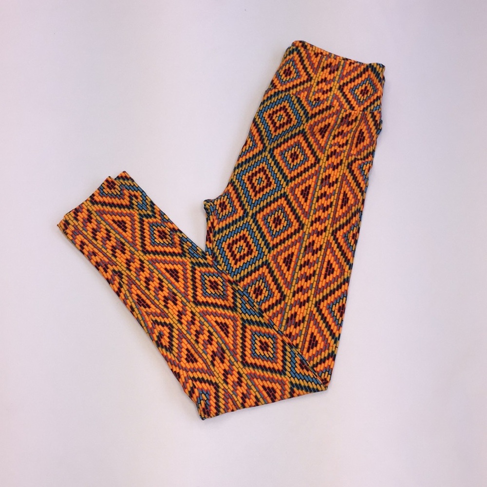 Lularoe Geometric Print Leggings Size One Size